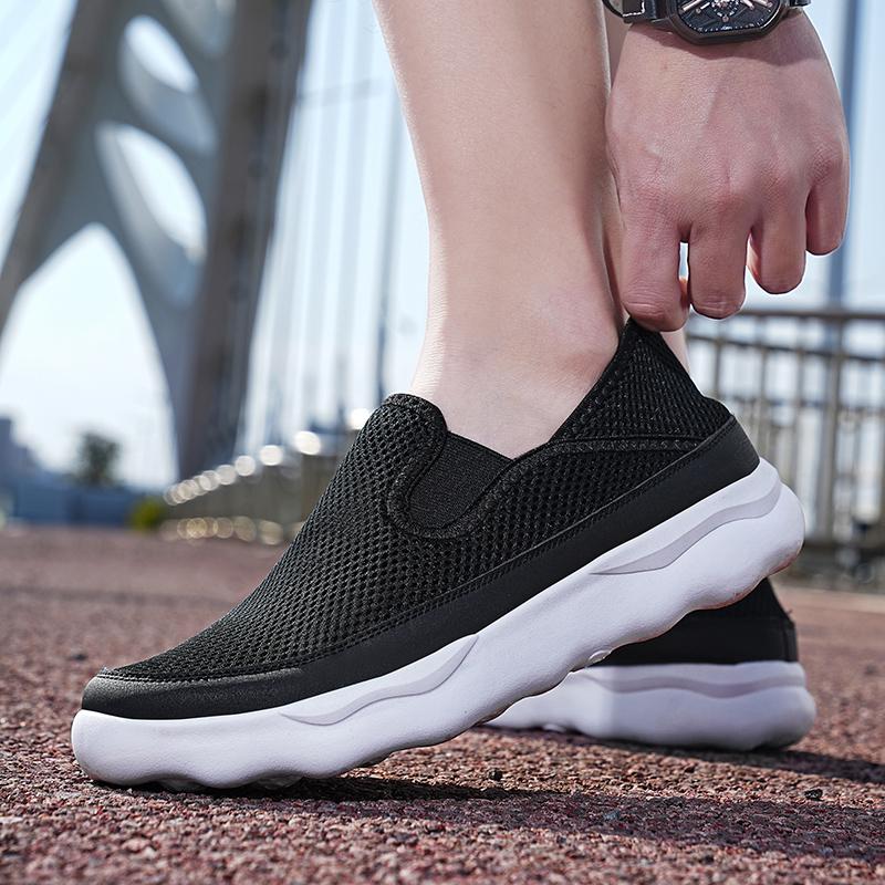 Sneakers Men Loafers Lightweight Walking Shoes Breathable Slip On Summer Mesh Men Sport Shoes Casual Zapatillas Hombre Deportiva