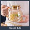 High Quality Amber Glass Teapot Tea Pot Ceramic Kettle With Filter Yixing Clay Kettle Coffee Pots Teapots To Boil Water Kettles