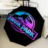 Jurassic Dinosaurs Adventure Umbrella Folding umbrella, automatic umbrella 8-Frame for Travel, camping Use Gift for Halloween Christmas