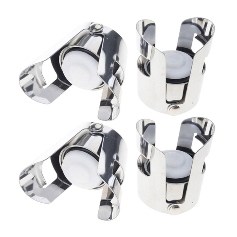 2/4/6/8 шт. Стальные пробки для шампанского с силиконовым вакуумным уплотнением для герметичного сохранения игристых и красных вин