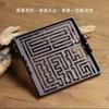 Chinese Incense Burner Pure Copper Square Furnace Carving Incense Set Incense Seal Tools Integrated Furnace