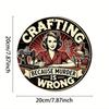 Vintage Craft Themed 8x8 Inch Aluminum Wall Sign