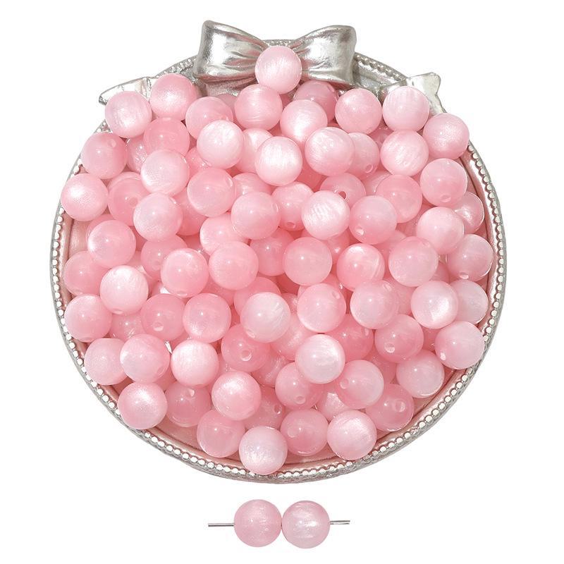 Бусины из смолы кошачий глаз для самодельных украшений: Круглые бусины для браслетов и ожерелий