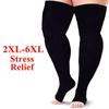 Plus Size 2 Colors 1 Pair Women Men Compression Stockings Compression Socks Unisex Stress Relief Sports Socks