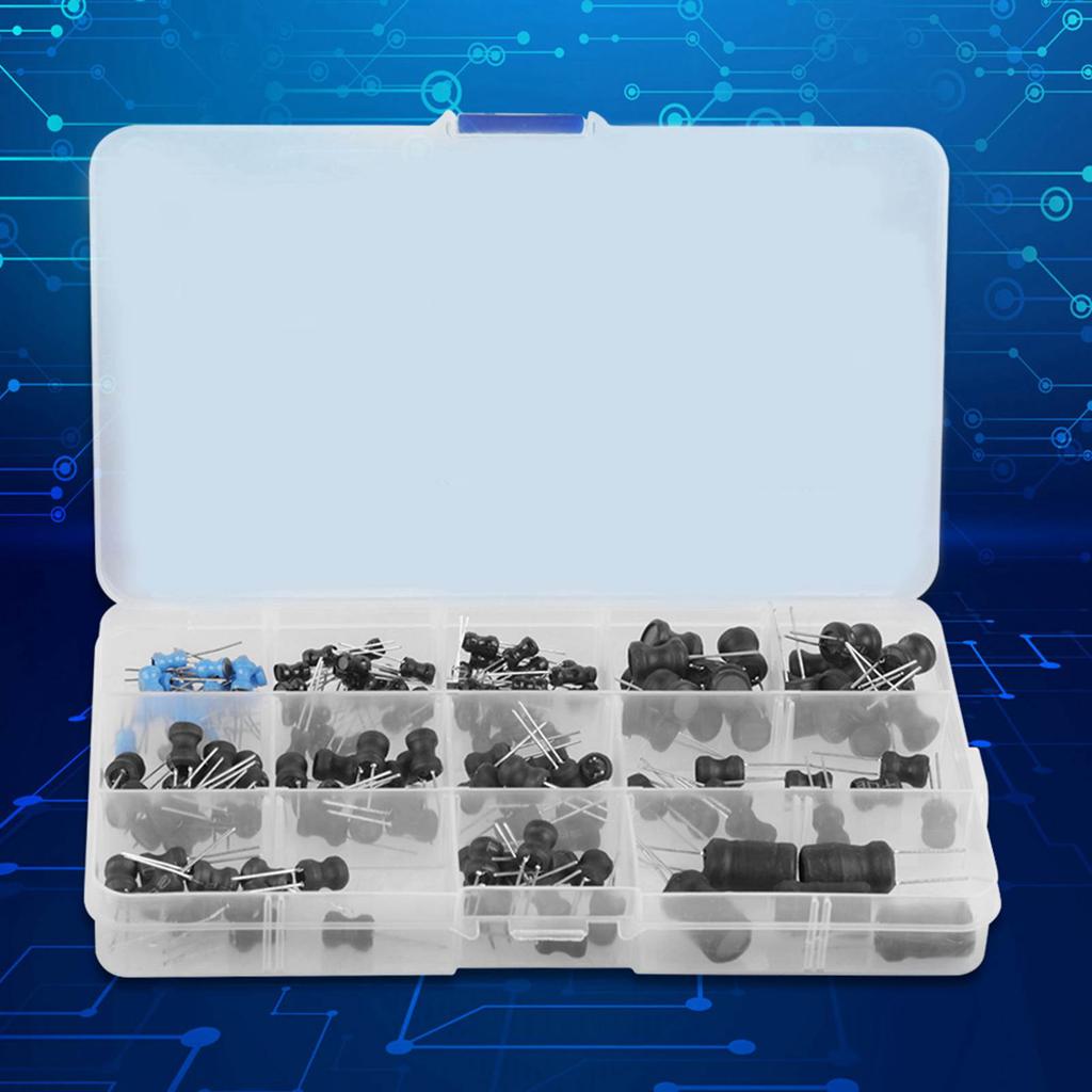 145Pcs 10uH 10mH 12 Values Choke Inductors Assorted Kit