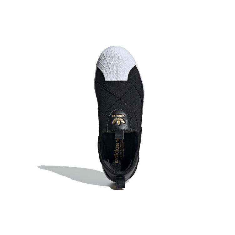 Adidas Superstar Slip On Core Black Cloud White Pink Women's FV3187