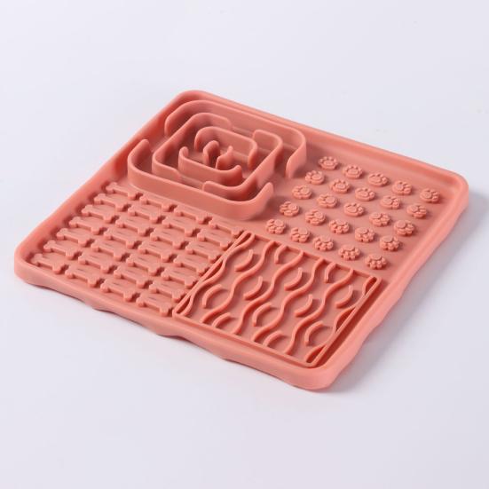 Yousheng Cat Lick Mat Dogs Fun Slow Feeder with Suction Cups Non-Slip Dog Enrichment Treat Mat for Dogs Cats Boredom Relief Mental Stimulation