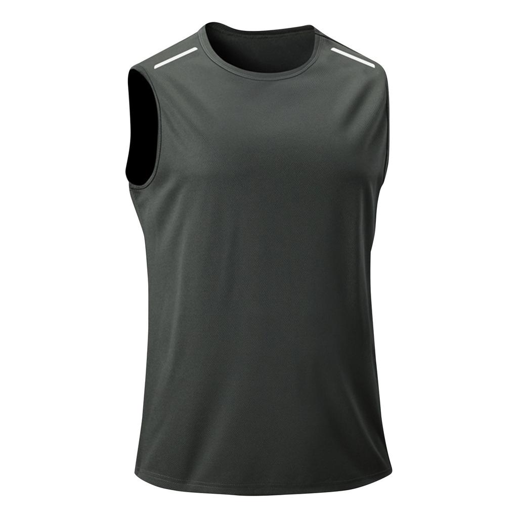 Men's Summer Sports Vest Sleeveless Loose T-shirt Thin Quick-drying Fitness Vest