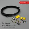 1 Set Bike Hydraulic Brake Hose Fitting Kit, 2m 3-Layer Hydraulic Hose (OD 5mm/ID 2.0mm), for Shimano BH59/BH90 Sram Magura