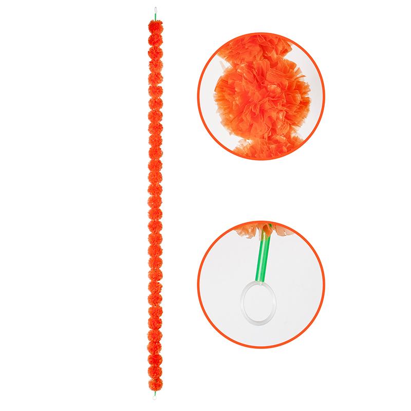 1PC Yard Artificial Marigold Flower Garland Artificial Flowers for Diwali Wreath Garland