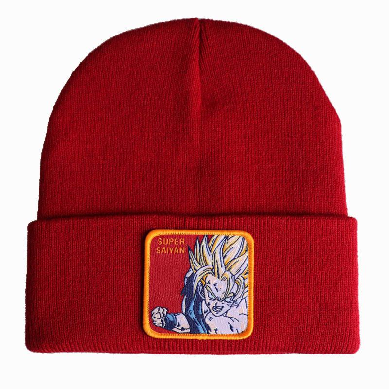 Аниме Dragon Ball Сон Гоку Супер Сайян СУПЕР САЙЯН Вязаная шапка, шерстяная шапка, лыжная шапка-пуловер
