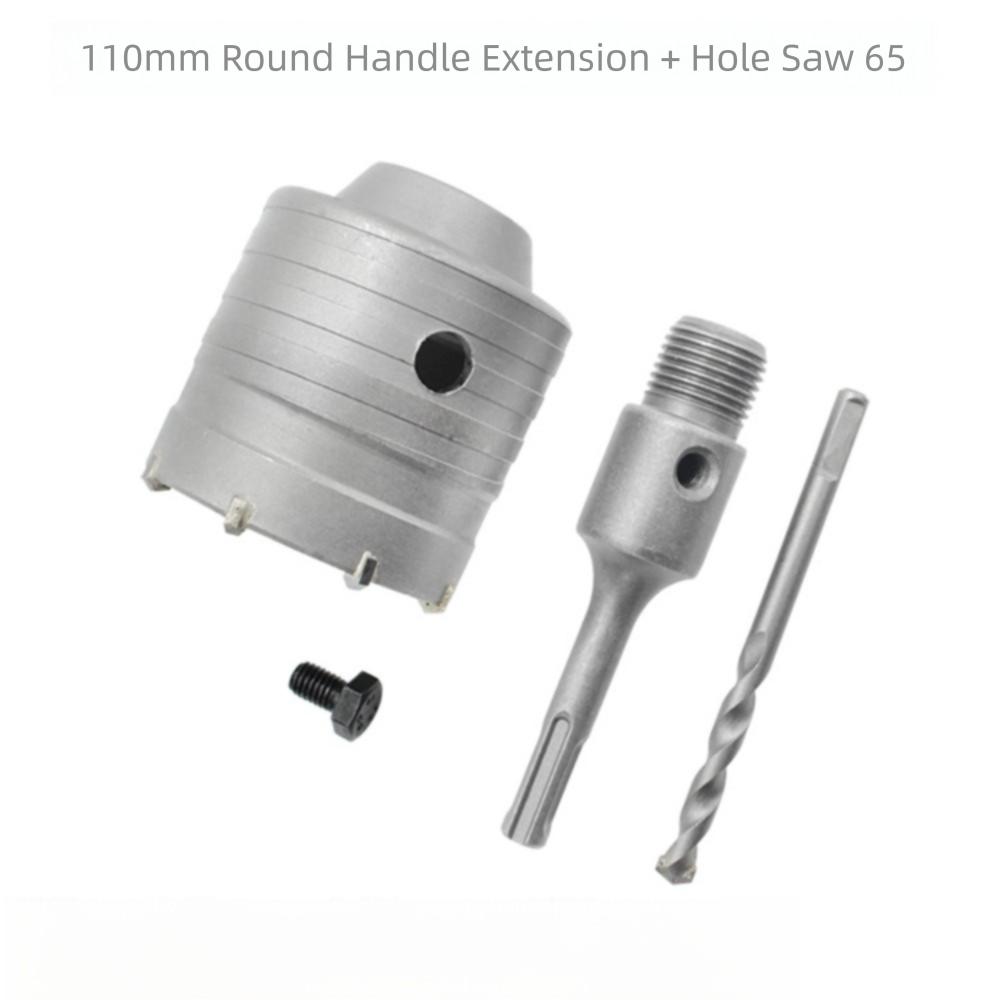 30-68mm Wall Hole Saw with Round Shaft Fast Drilling Hammer Drill Bit Set Concrete Wall Hollow Drill Bit