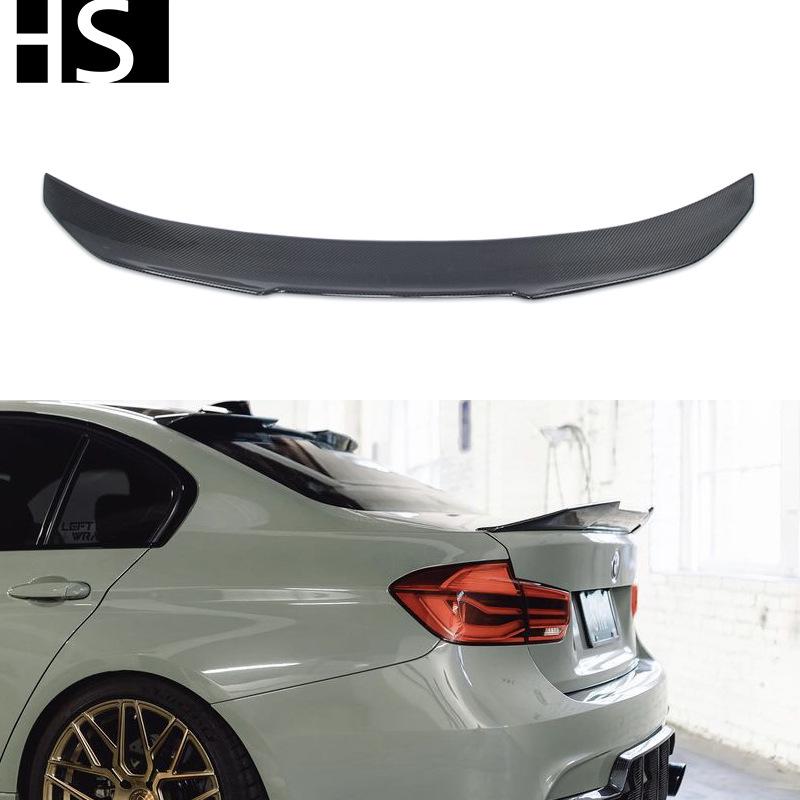12-19 BMW 3 Series F30/F35 & M3 F80 PSM Style Carbon Fiber Rear Spoiler