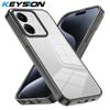 KEYSION Прозрачный чехол для Xiaomi POCO C65 Мягкий ТПУ+ПК Нескользящий HD Прозрачный Противоударный Задняя крышка для телефона для Redmi 13C 4G 5G