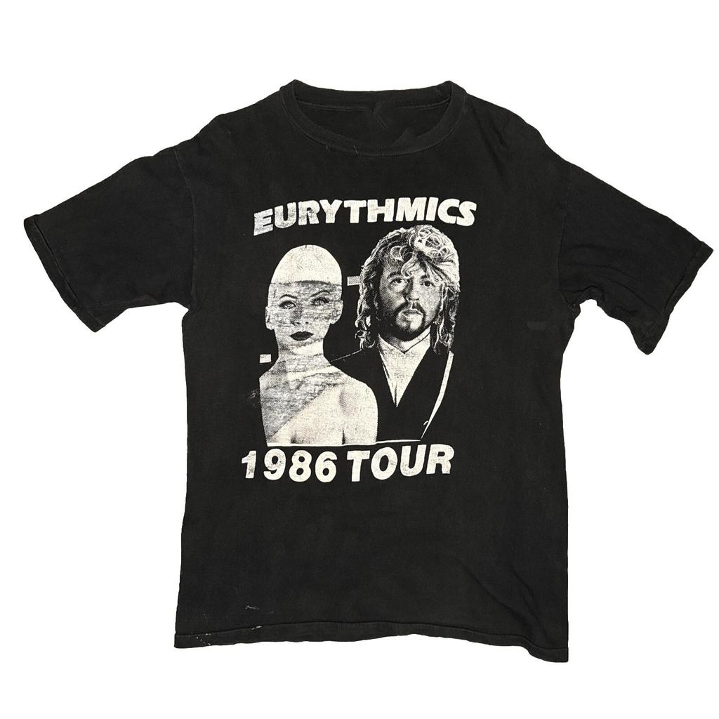VTG 1986 Eurythmics Revenge Tour T Shirt Black All Size AR1419