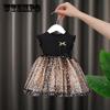 Baby Girls Floral Dresses Print Wedding Sleeveless Party Dress for Girl Formal Dresses Tutu Dress Gift Performance Clothing