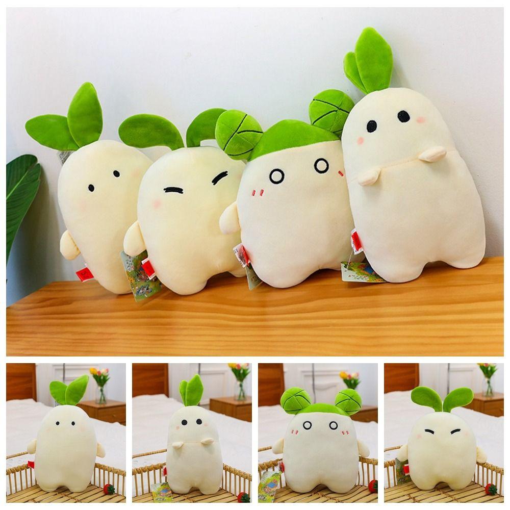 Daikon Carrot Hugging Plush Toy PP Cotton Radish Stuffed Doll Toy  Birthday Christmas