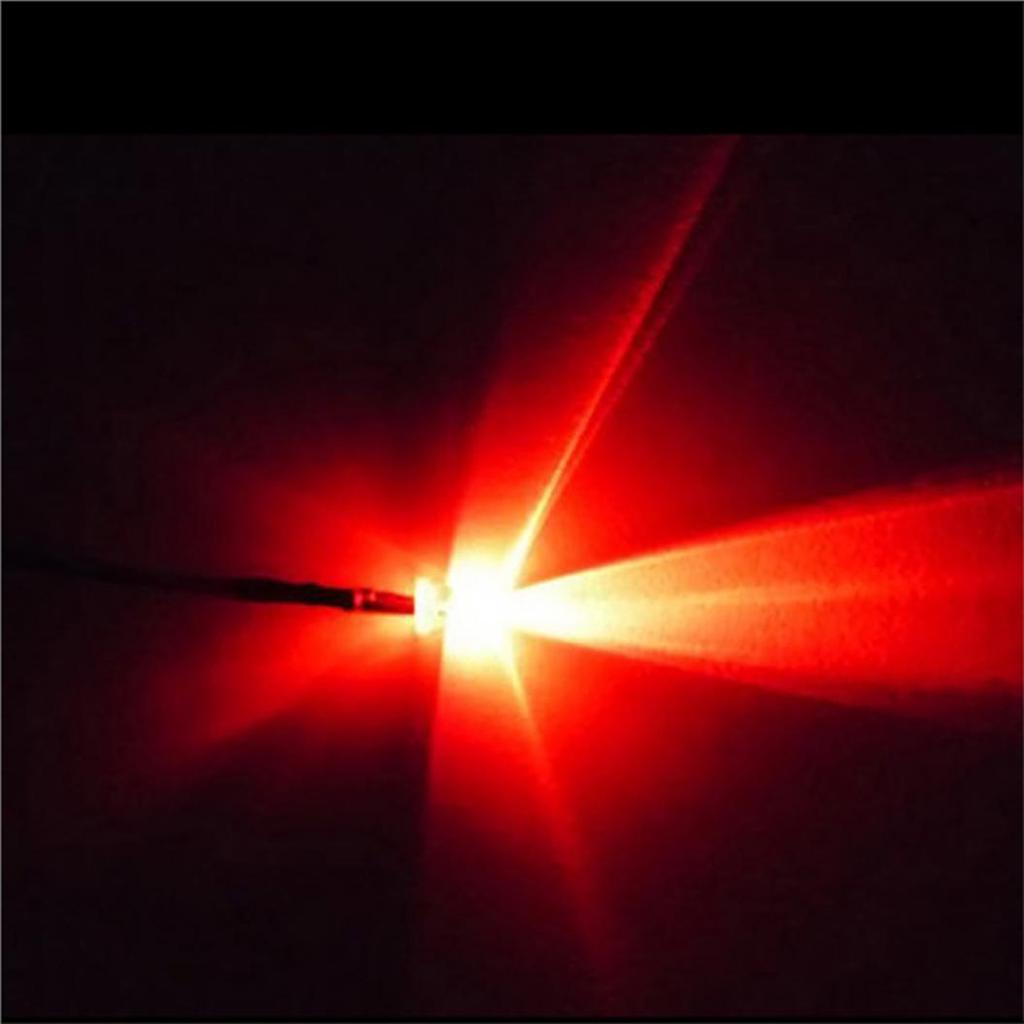 10Pcs 3mm LED Lamp Cable Bulb Pre-wired DC Emitting Diode Light