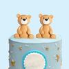 Набор украшений для торта «Мишка Тедди», украшение для торта «Шары-мишки» для вечеринки по раскрытию пола для мальчиков и девочек, принадлежности для детского праздника