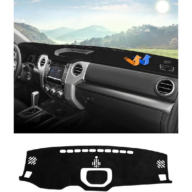Autorder Dashboard Cover Mat For 2002-2005 Dodge Ram 1500 & 2003-2005 2500/3500 Accessories Dash Cover Flannel Dash Mat Sunshade Glare UV Rays