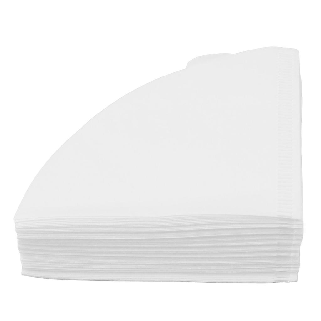 100pcs Coffee Filters Soft Texture Wood Pulp Coffee Filter Paper Cone for Drip Coffee Maker