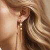 Элегантные серьги-кисточки из нержавеющей стали с покрытием 18 карат с пресноводным жемчугом, в нескольких стилях, для женщин