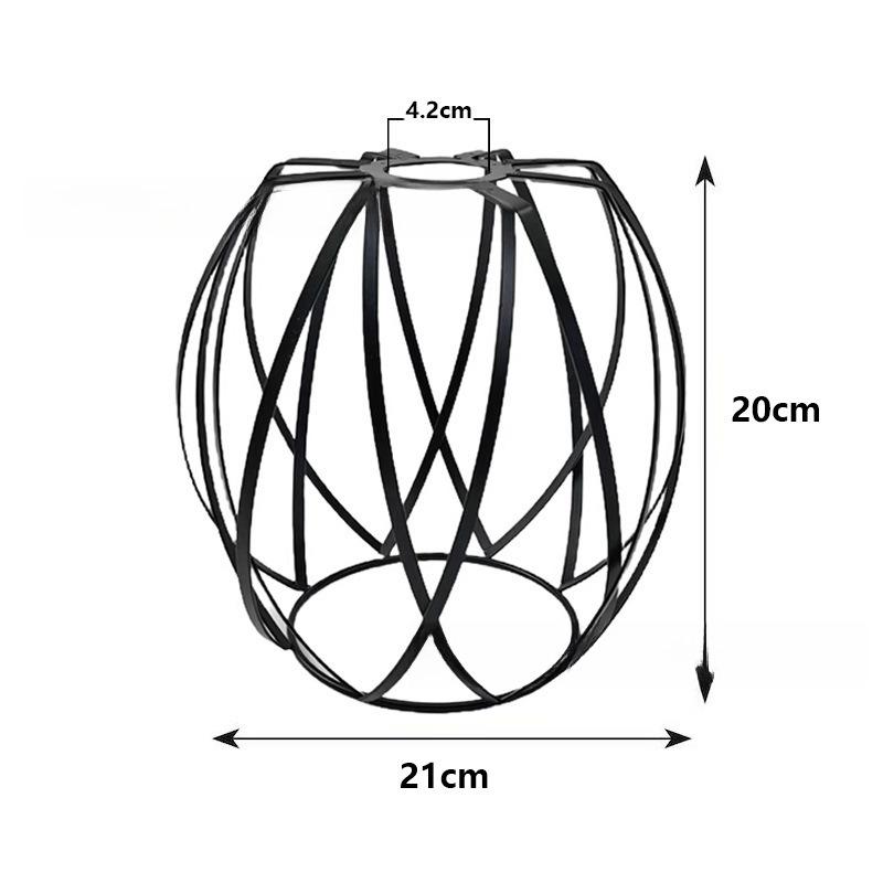 Ретро DIY Железный абажур Защитный кожух для лампы Железный колокол Защита для лампочки E27 Потолочный подвесной светильник Чехол Металлическая проволочная клетка Индустриальный стиль