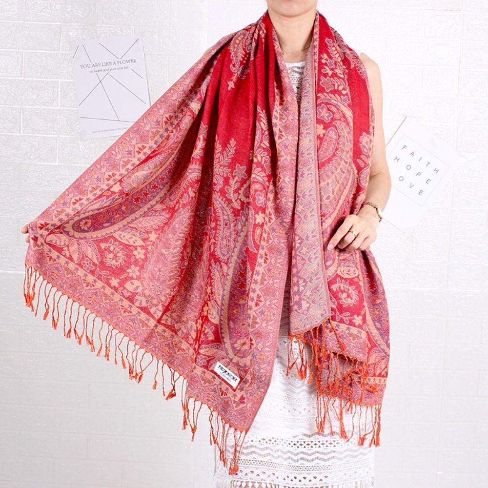 Winter Women Scarf Bohemian Travel Scarves Ladies Long Soft Shawls