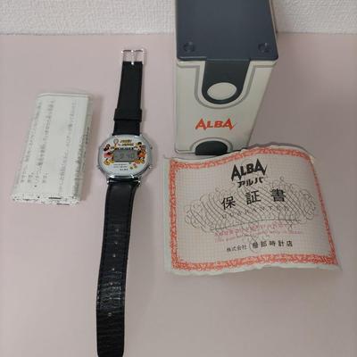 Б/у цифровые часы ALBA Микки и Минни