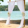 1Pc Wedding Chiffon Yarn Forest Lawn Outdoor Arch Decoration Drape