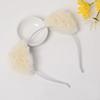 Plush Cat Ears Headband for Women Cartoon Plush Hair Band Anime Cosplay Cute Face Wash Hairband Headware Girls Hair Accessories