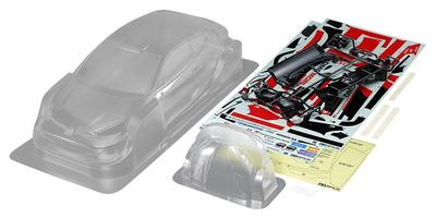 Tamiya RC запасные части Toyota Gazoo Racing Yaris Rally 1 Hybrid неокрашенный запасной комплект кузова 51707 № 1707 SP.1707 1/10RC WRT/GR