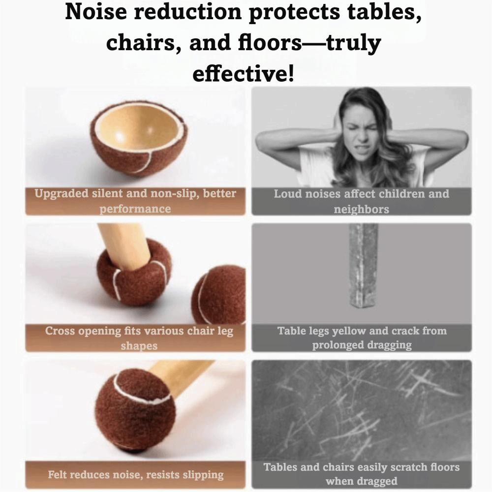 4 шт. Легкая установка Чехлы для стола и стульев Бесшумные Накладки на ножки стола и стульев Подставки для ног Защита столов