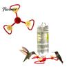 Plastic Nectar Feeder for Garden Hummingbird Adapter with Detachable Flower Ports Bottles, Backyard Attraction Kit DIY Outdoor Bird Patio and