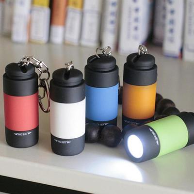 Мини-фонарик LED на брелок, перезаряжаемый через USB, многофункциональный, яркий свет, для дома, портативный, карманный