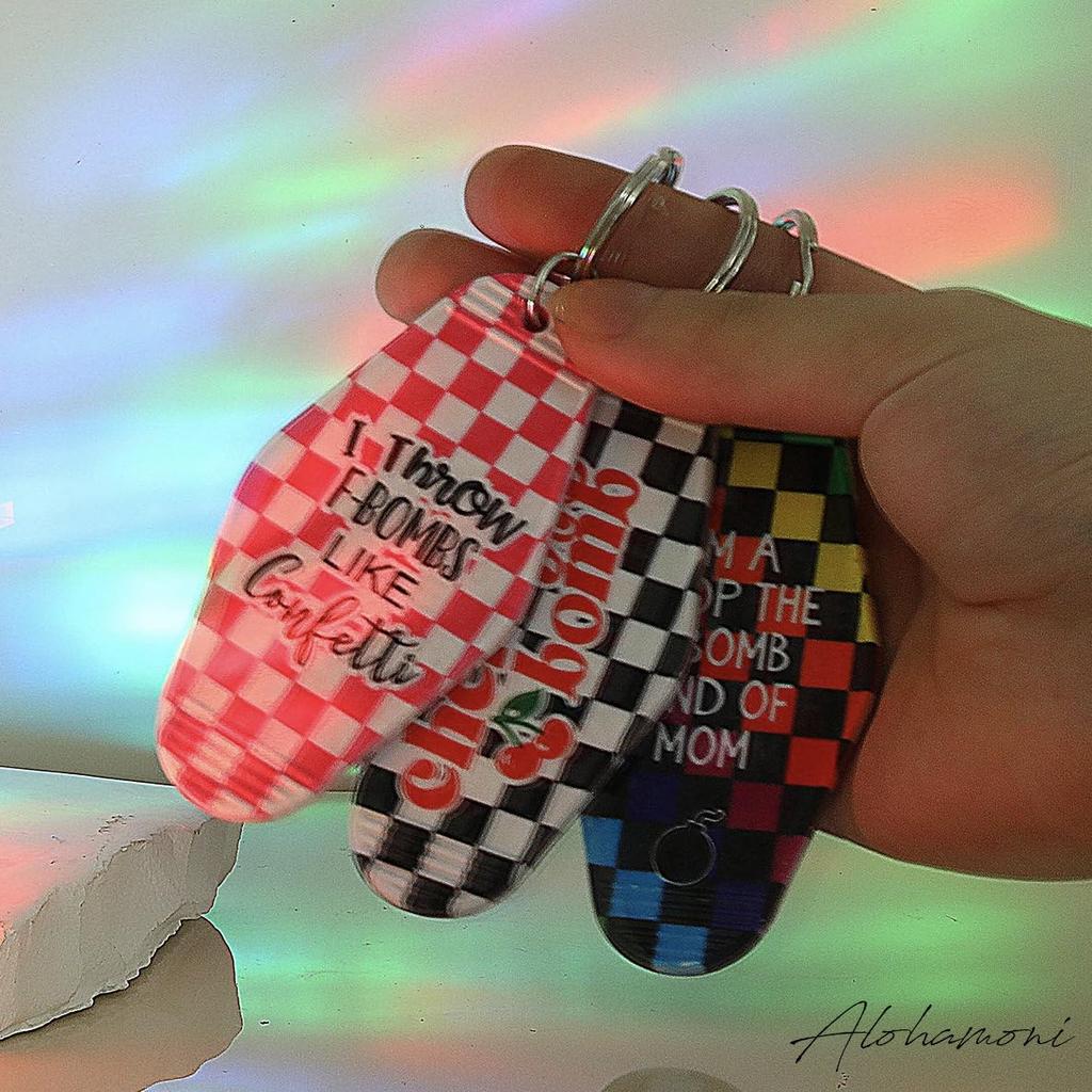 ALOHAMONI ДИЗАЙН США Репродукция Винтажный Мотель Ки Вест Гавайи Брелок, Держатель, Американа, Отель, Антиквариат, Ретро, Кафе, США, Калифорния, Побережье,