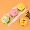 Cartoon Squeeze Toy Cute Animal Hamburger Stress Relief Toy DIY Stacking Food Squeeze Toy Gifts For Boys Girls