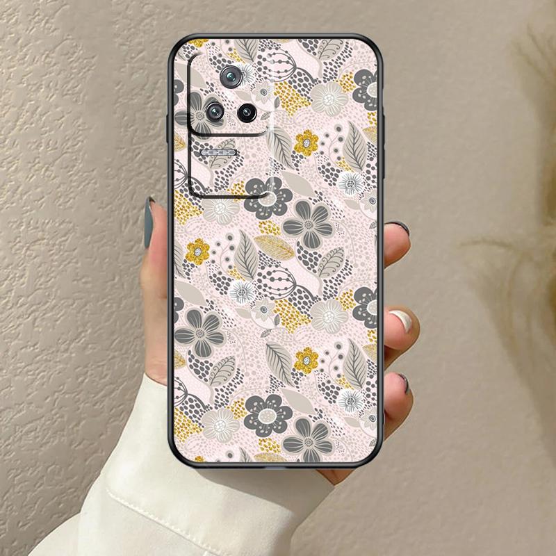 Чехол 'Секретный сад' с цветочным шармом для Xiaomi 15T Pro 14T 13T 14 15 Ultra 17 Pro Max POCO X7 F8 Pro X3 X5 X6 F5 F6 F7