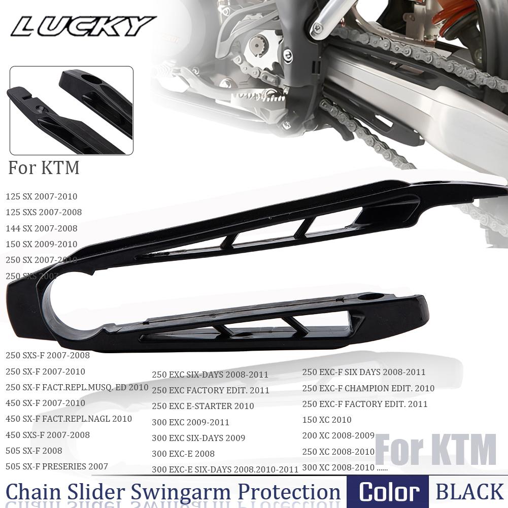 Motorcycle Chain Slider Swingarm Protection For KTM 125-530 SX SX-F 2007-2010 EXC EXC-F XC-W XCF-W 2008-2011 XC XC-F XCR-W 08-10