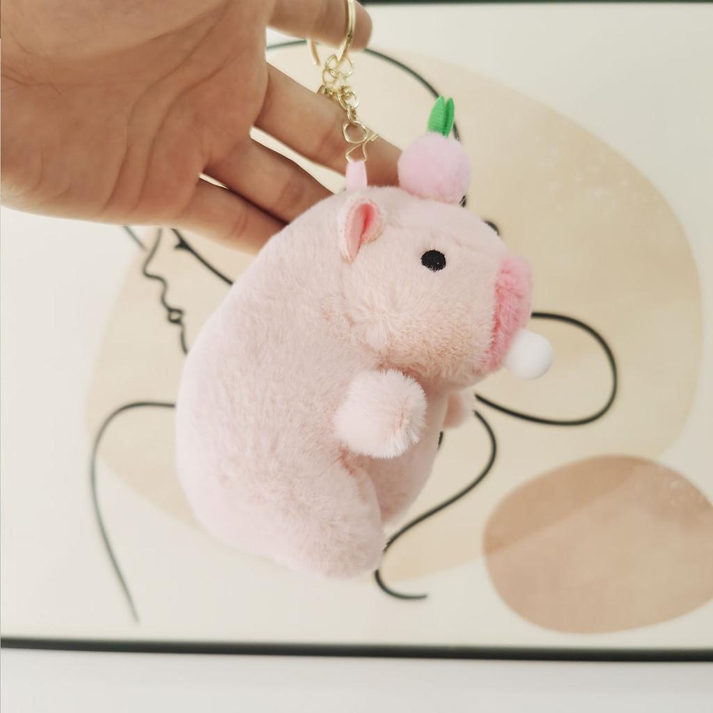 Soft Pp Cotton Capybara Plush Toy Cartoon Animal Doll Bag Charm 12-15cm