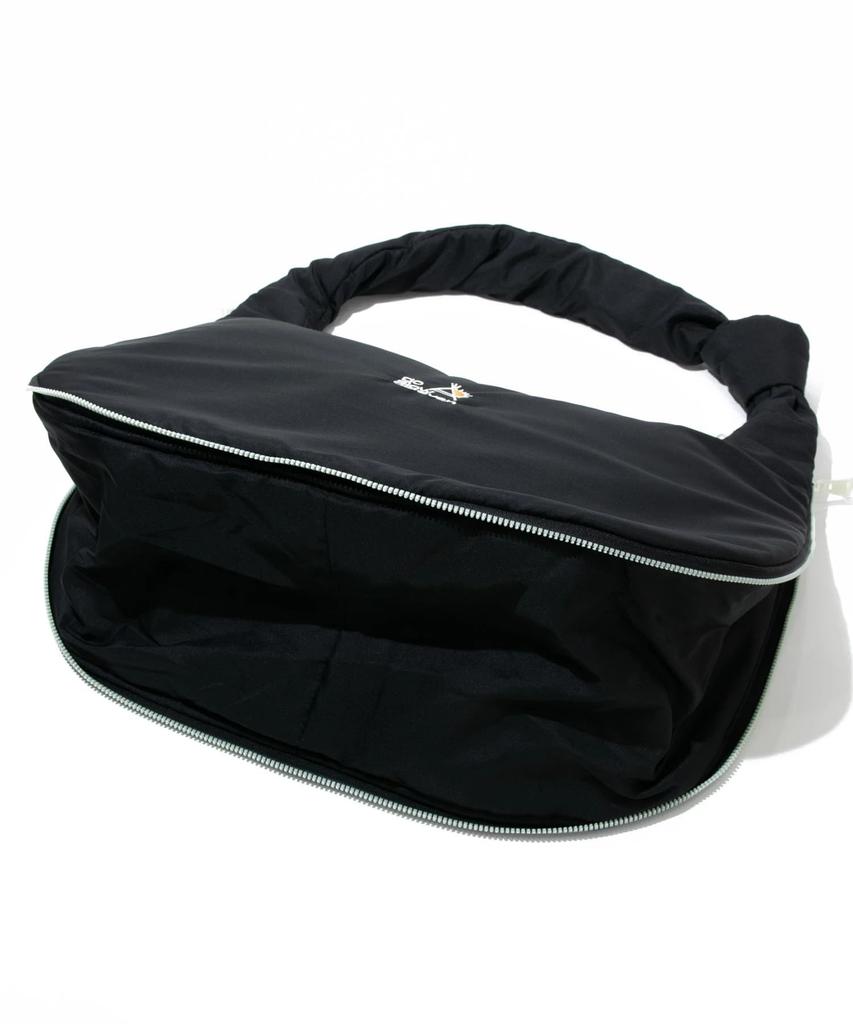 [go Slow Caravan] 338103 Fluffy Moon Shoulder Bag, Black, Free Size