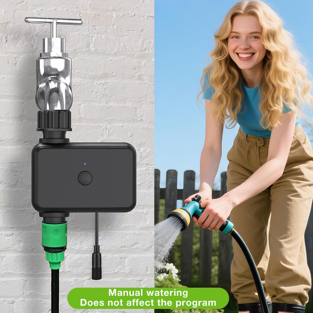 Умный таймер полива Zigbee/WiFi 1 зона Программируемый контроллер полива Таймер для крана садового шланга Автоматическая система полива