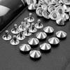 100pcs Conical Rivets Cone Punk Stud for Leather Crafts DIY Accessories 6mm, 8mm, 10mm