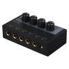 Ultra Low Noise 4 Channel Mixer 4 Input 1 Output DC 5V Portable Mini Audio Mixer Microphone Guitar