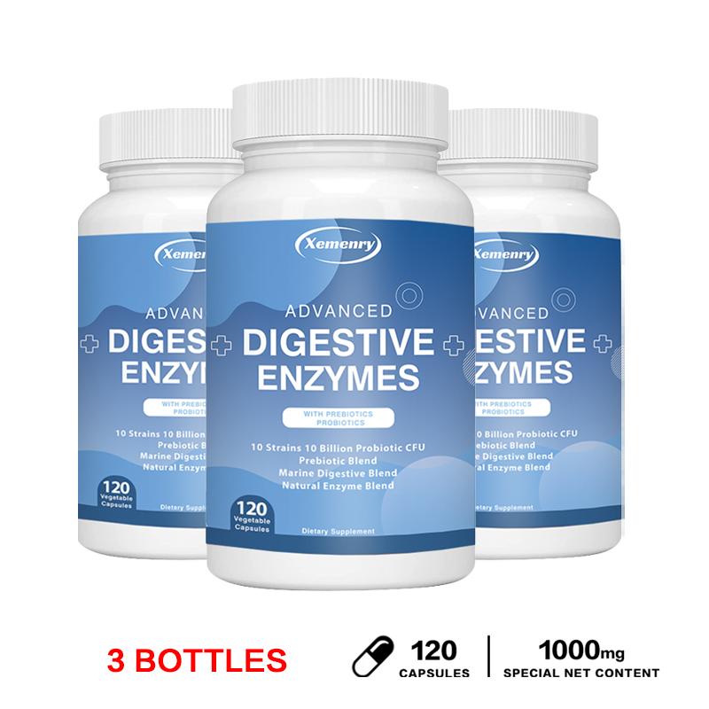 Xemenry - Probiotic, Prebiotic, and Digestive Enzyme Complex Supplement - Digestive Health