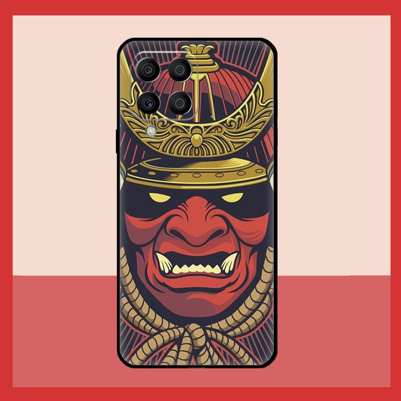 Маска самурая Чехол с демоном Для Samsung Galaxy M56 M12 M06 M32 M52 M35 M55 M15 M11 M13 M14 M16 M36 M31 M53 M34 M54