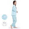 SAZAC Cinnamoroll Shirt Cotton Long Sleeve and Pants Gingham Cinnamoroll Pajamas, 100% Broadcloth, Women's Set, Loungewear, (Mint/M/SAN1780)