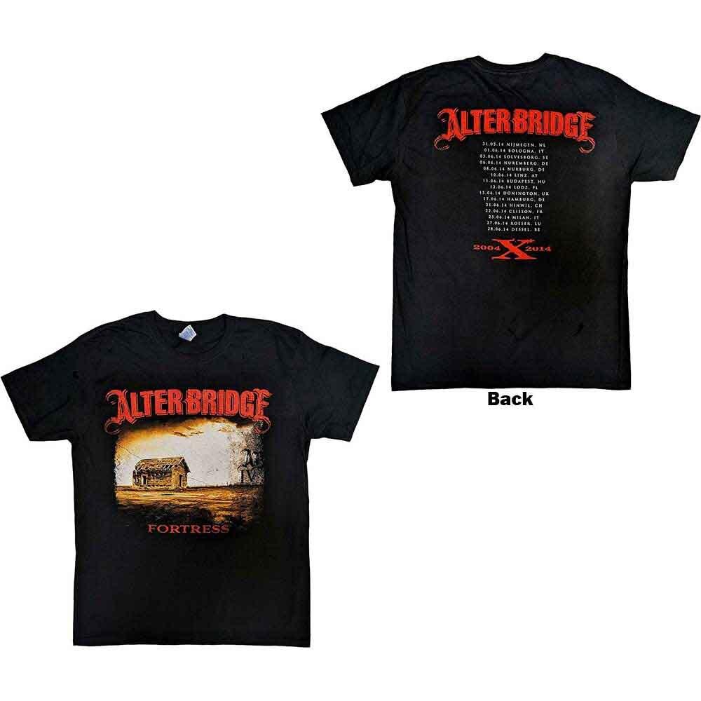 Alter Bridge Fortress 2014 Tour Dates T-Shirt Black New Unisex T-Shirt