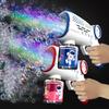 New Astronaut Children Electric Bubble Gun Rocket Soap Automatic Bubble Machine Kids Summer Outdoor Bubble Blowing Toys for Kids