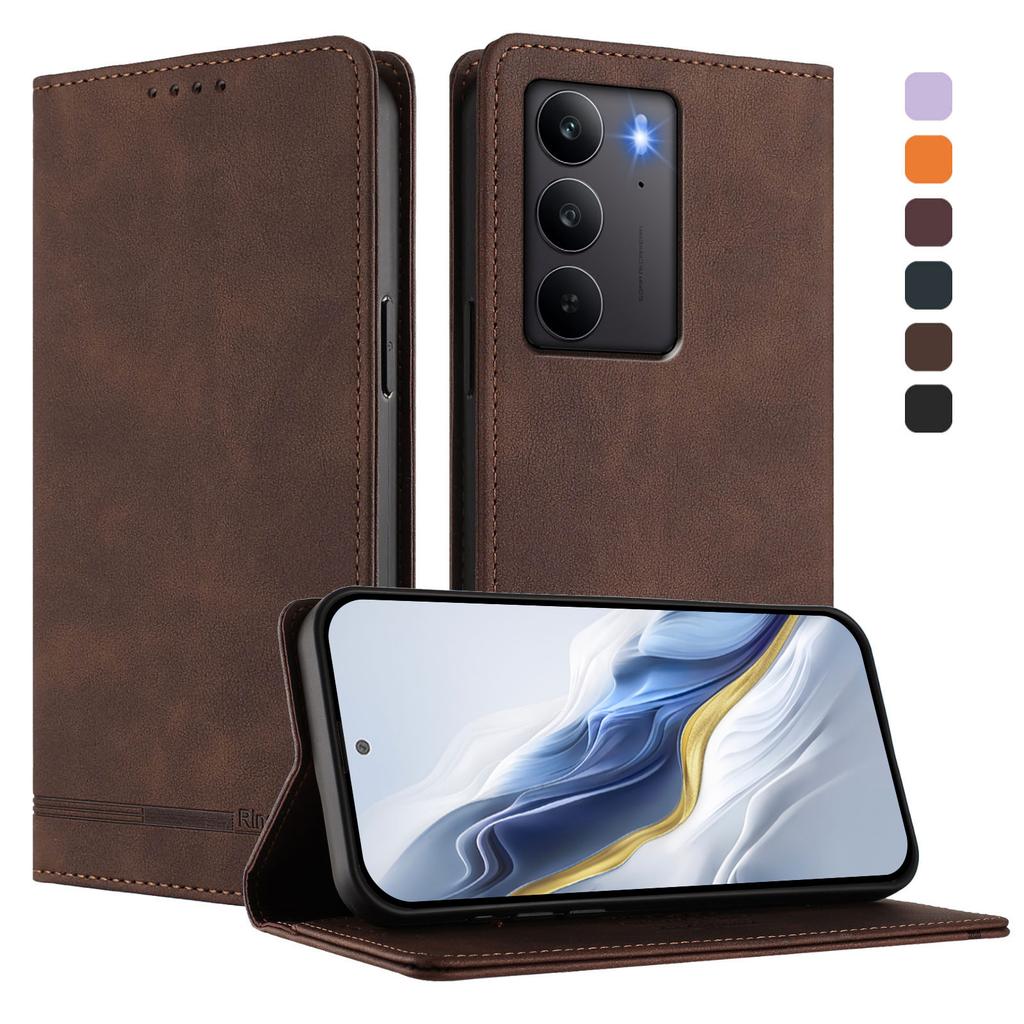 Роскошный Магнитный Кожаный Флип-Кошелек Чехол Для OPPO Realme C75 C71 C67 C65 C63 C61 C55 C53 C51S C51 Защитная Крышка